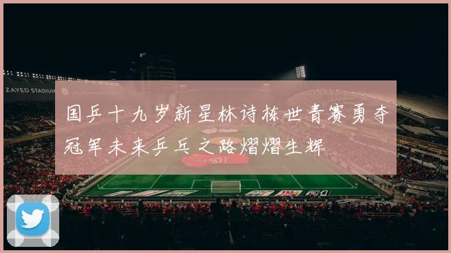 国乒十九岁新星林诗栋世青赛勇夺冠军未来乒乓之路熠熠生辉